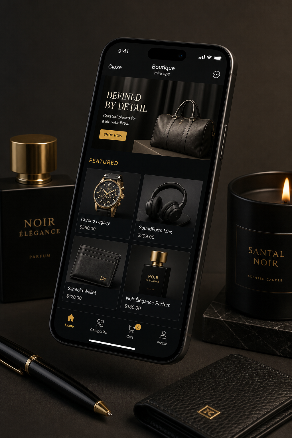 Graphite Lux Studio, Multipurpose storefront design preview
