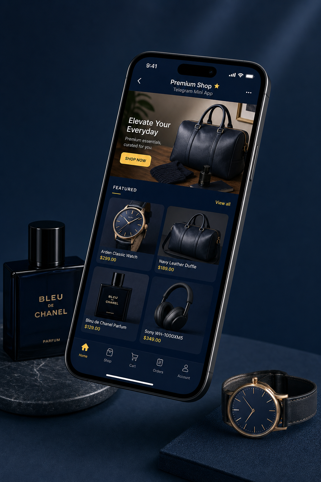Velvet Blueprint, Premium Retail storefront design preview