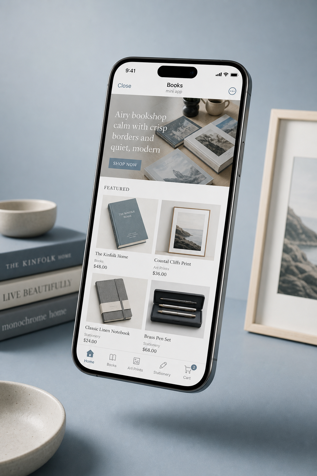 Nordic Pagehouse, Books storefront design